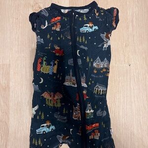 Little Sleepies Evening at Hogwarts Harry Potter Short Zippy